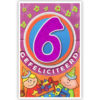 6 met jongen en meisje met feestmuts op 6 met jongen en meisje met feestmuts op