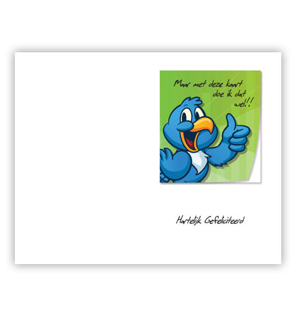 Blauwe vogel