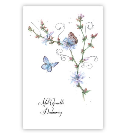 Lila bloemen met vlinders Lila bloemen met vlinders