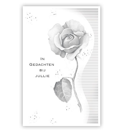 Grijze bloem met streepjes Grijze bloem met streepjes