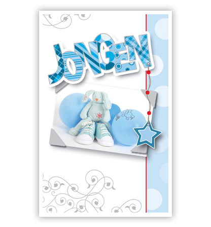 Knuffelkonijn met ballonnen en gympen Knuffelkonijn met ballonnen en gympen
