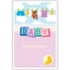 Waslijn en blokken met letters BABY Waslijn en blokken met letters BABY