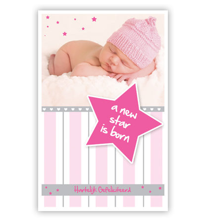 Baby met roze mutsje Baby met roze mutsje