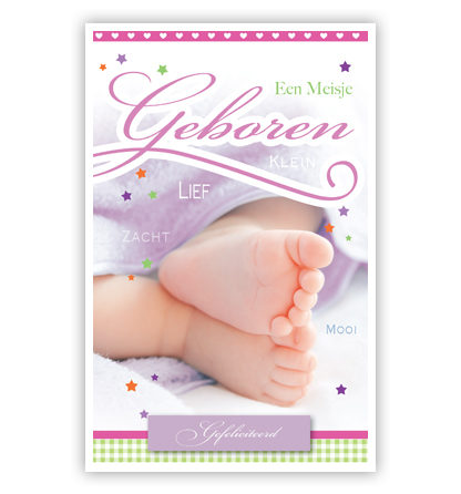 Geboren met babyvoetjes (roze) Geboren met babyvoetjes (roze)