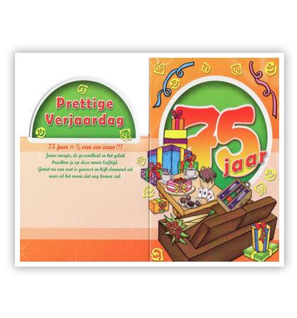 75 met kistje wijn, koffie en taart 75 met kistje wijn, koffie en taart