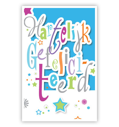 Hartelijk Gefeliciteerd met sterren Hartelijk Gefeliciteerd met sterren