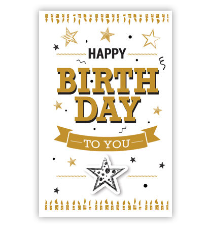 "Happy birthday to you" en kaarsjes "Happy birthday to you" en kaarsjes