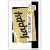 Happy birthday met cadeau en slingers Happy birthday met cadeau en slingers
