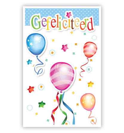 Ballonnen en gefeliciteerd Ballonnen en gefeliciteerd