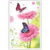 Roze bloemen en vlinders Roze bloemen en vlinders