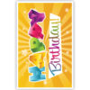 Cadeau-envelop: Happy birthday op gele achtergrond Cadeau-envelop: Happy birthday op gele achtergrond