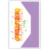 Happy Birthday met slingers en hoedje Happy Birthday met slingers en hoedje