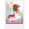 Boek en bloemen op stoel Boek en bloemen op stoel