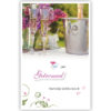 Champagne bij paarse bloemen Champagne bij paarse bloemen