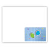 Cadeau-envelop. Letters op blauw ruitjespapier Cadeau-envelop. Letters op blauw ruitjespapier