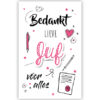 Bedankt lieve Juf Bedankt lieve Juf