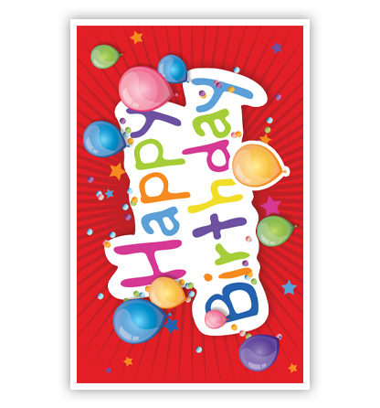 Happy birthday met ballonnen Happy birthday met ballonnen