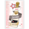 Fles champagne met slinger Fles champagne met slinger
