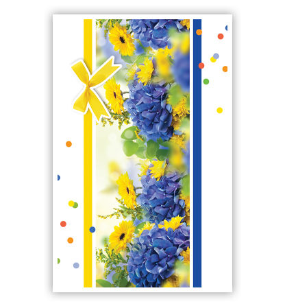 Paarse en gele bloemen Paarse en gele bloemen