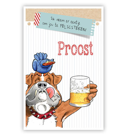 Hond met bier
