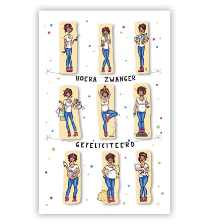 9 Plaatjes met zwangere vrouw 9 Plaatjes met zwangere vrouw