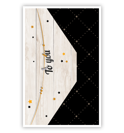 Cadeau-envelop: Happy Birthday op hout, foto 2 van 2