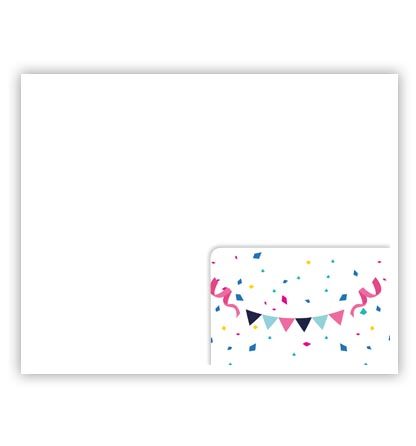 Cadeau-envelop. Happy Birthday roze, blauw Cadeau-envelop. Happy Birthday roze, blauw