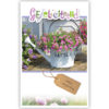 witte gieter met roze bloemen witte gieter met roze bloemen