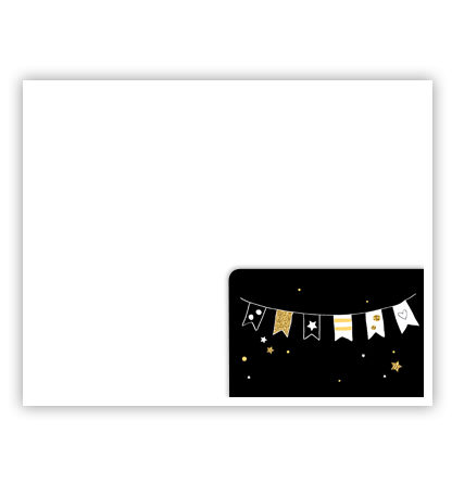 Cadeau-envelop. Hoedjes en vlaggetjes Cadeau-envelop. Hoedjes en vlaggetjes