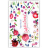 Liggende bloemen op witte achtergrond Liggende bloemen op witte achtergrond