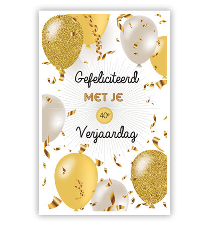 Gouden en zilveren ballonnen Gouden en zilveren ballonnen