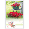 Stoeltje met rode bloemen en 2 hartjes Stoeltje met rode bloemen en 2 hartjes