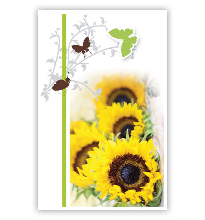 Zonnebloemen en vogels Zonnebloemen en vogels