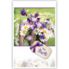 Lila en witte bloemen aan hek Lila en witte bloemen aan hek