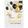 Zwarte, gouden en zilveren ballonnen Zwarte, gouden en zilveren ballonnen