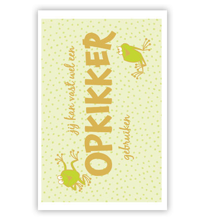 Opkikker met 2 kikkers Opkikker met 2 kikkers
