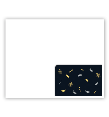 Cadeau-envelop. Happy Birthday op zwart Cadeau-envelop. Happy Birthday op zwart