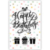 Happy birthday, cadeautjes en stippen Happy birthday, cadeautjes en stippen