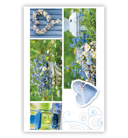 5 Foto’s en blauw hartje 5 Foto’s en blauw hartje