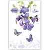 Hangende lila bloemen en vlinders Hangende lila bloemen en vlinders