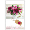 Boeket bloemen in witte pot Boeket bloemen in witte pot