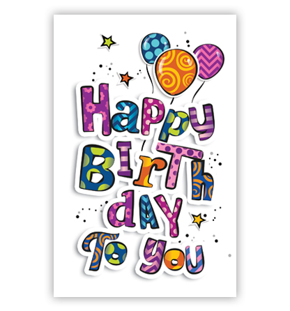 Happy birthday to you en ballonnen Happy birthday to you en ballonnen