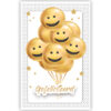 Gouden ballonnen met gezichtjes Gouden ballonnen met gezichtjes