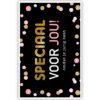 Tekst en roze en gouden stippen Tekst en roze en gouden stippen