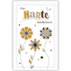 Bloemen in goud, zilver en zwart Bloemen in goud, zilver en zwart