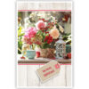 Rode en roze bloemen op tafel Rode en roze bloemen op tafel