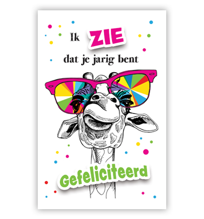 Giraf met bril Giraf met bril