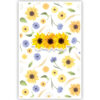 Zonnebloemen en paarse bloemen Zonnebloemen en paarse bloemen