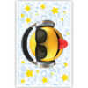 Smiley met koptelefoon Smiley met koptelefoon
