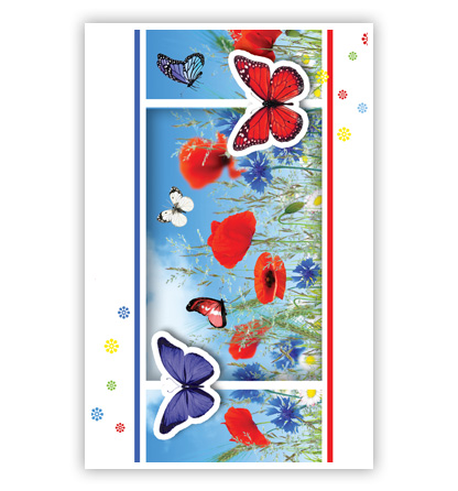 Vlinders en klaprozen Vlinders en klaprozen